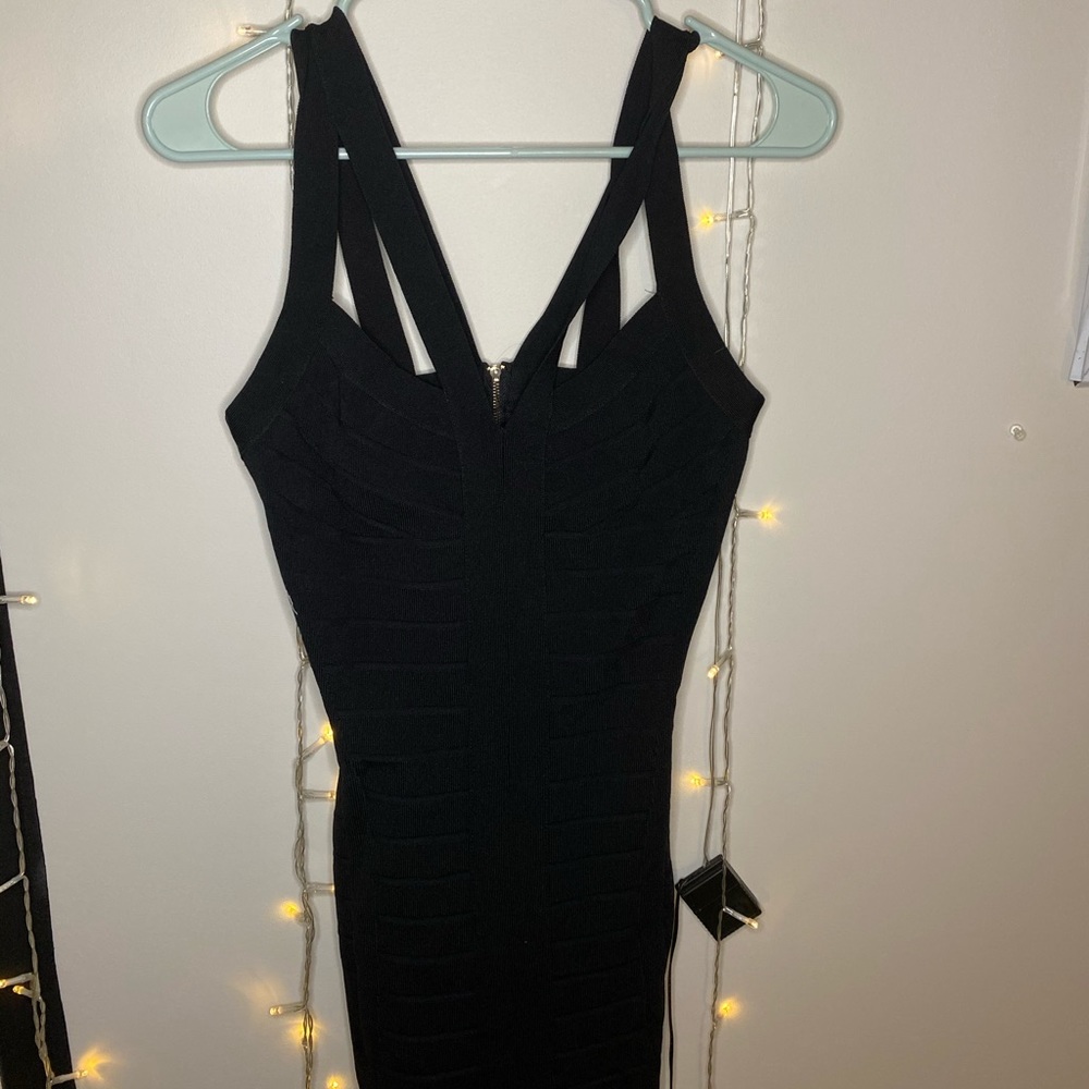 Black strappy Guess dress